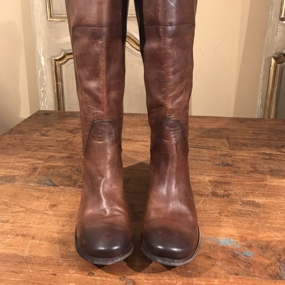 FRYE PAIGE Over The Knee Equestrian Campus Women's Boots Slip On Size 6 B Brown - Picture 1 of 6